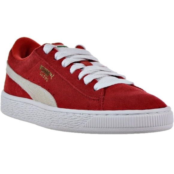 puma suede kids red